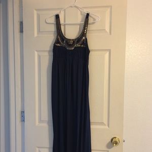 long cocktails blue dress